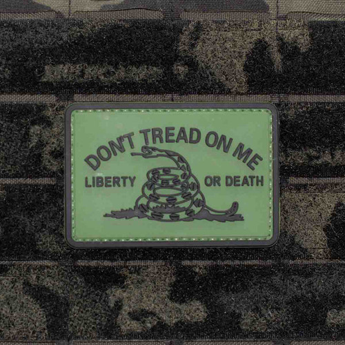 Shellback Tactical Don't Tread on Me Liberty or Death PVC Patch Velcro Ranger Green 