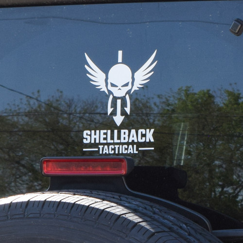 Shellback Tactical Vinyl Decal Close Up 