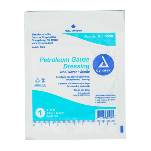 Petroleum Gauze Dressing - 3" x 9"