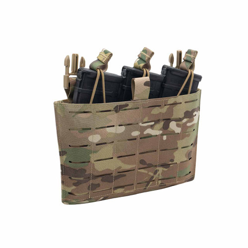 Shellback Tactical Triple Kangaroo M4 Mag Pouch Placard Multicam