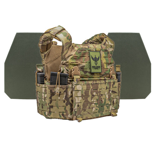 Shellback Tactical Rampage 2.0 Level IV Body Armor Kit with Model L410 Ceramic Plates Multicam