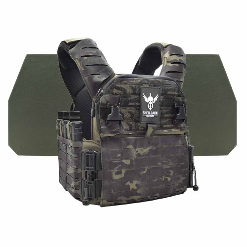 Shellback Tactical Banshee Elite 3.0 Level IV Body Armor Kit with Model L410 Ceramic Plates Multicam Black