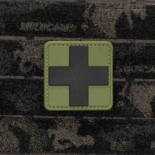 Shellback Tactical Medic Cross Patch Green Velcro