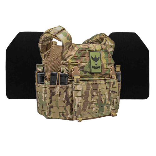 Shellback Tactical Rampage 2.0 Level IV Body Armor Kit with Model 4S17M Ceramic Plates Multicam