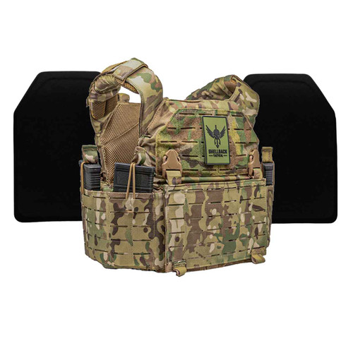 Shellback Tactical Rampage 2.0 Lightweight Level III+ Body Armor Kit with Model H3101 Plates Multicam