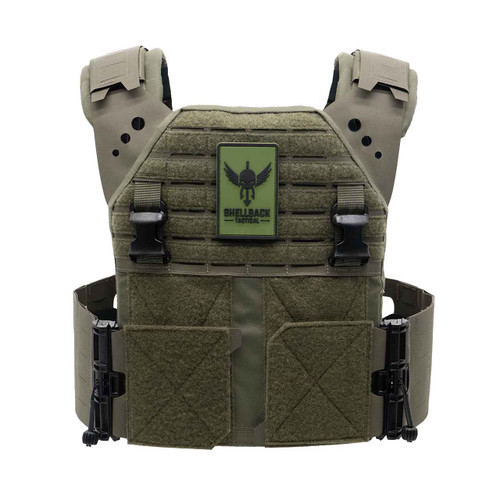 Shellback Tactical Banshee 4 LT Plate Carrier Vest Ranger Green Front
