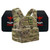 Shellback Tactical Banshee Rifle Lightweight Level IV Armor Kit with Model 4SICMH Ceramic Plates Multicam