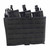 Shellback Tactical Triple Kangaroo M4 Mag Pouch Placard Black Front