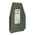 Shellback Tactical Prevail Series Level IV 10 x 12 Swimmers Cut Hard Armor Plate - Model L410 - Back Angle 