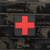 Shellback Tactical Medic Cross Patch Red Velcro