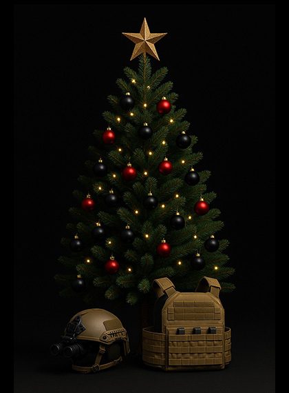 Christmas Tree with tactical gifts