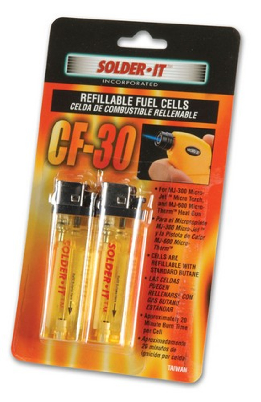 Solder-It Refillable Fuel Cell Pair for Solder-It Micro-Jet Torches (CF-30C)