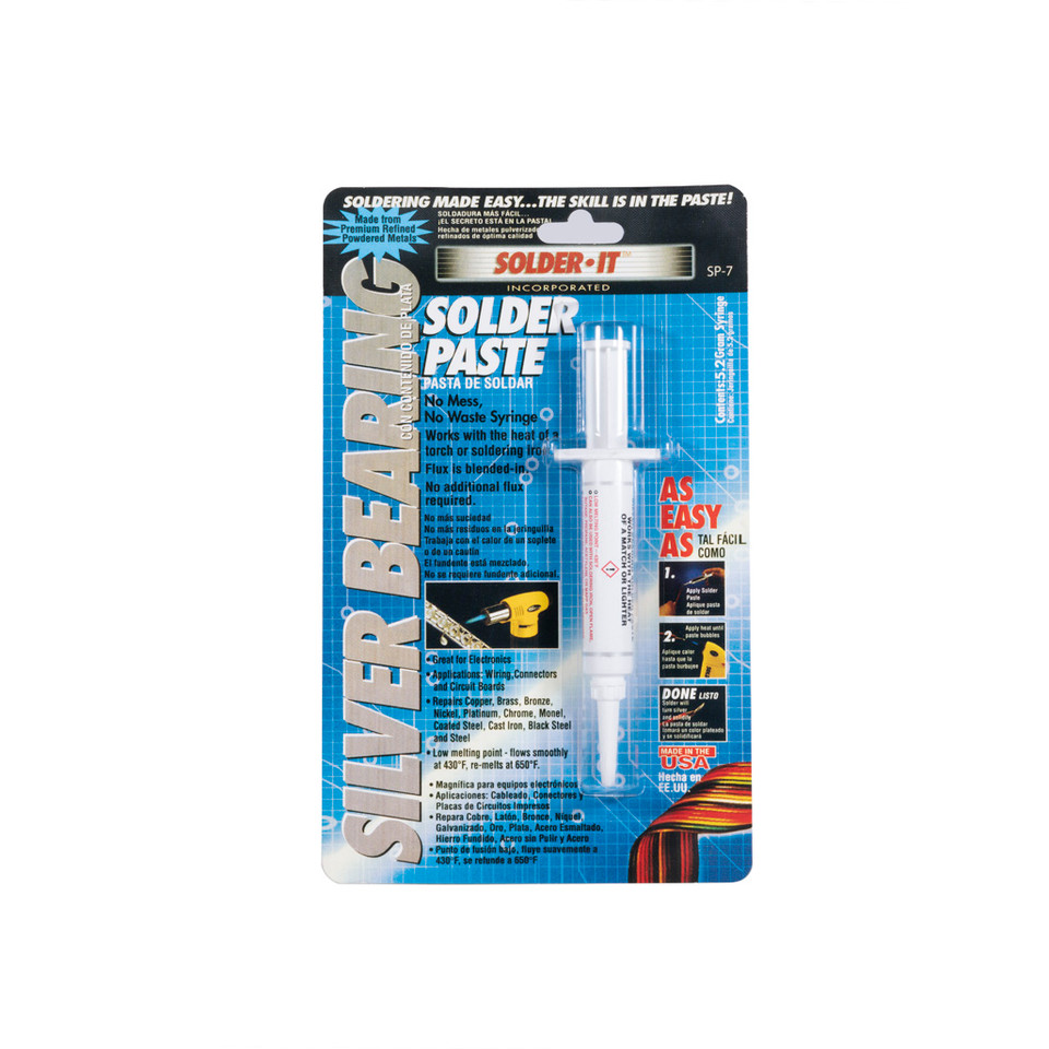 SolderIt Silver Solder Paste With Flux 5.2 Gram Syringe NonToxic (SP7)