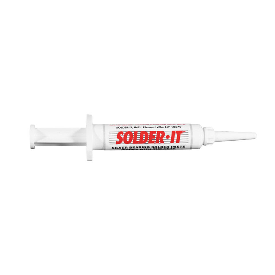 SolderIt Silver Solder Paste With Flux 5.2 Gram Syringe NonToxic (SP7)