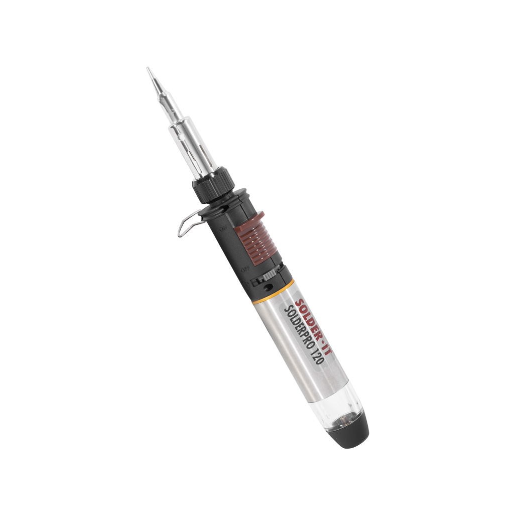 Iroda SOLDERPRO 120 Butane Gas Soldering Iron Kit – SP-120K – Portable, 1 Year Warranty