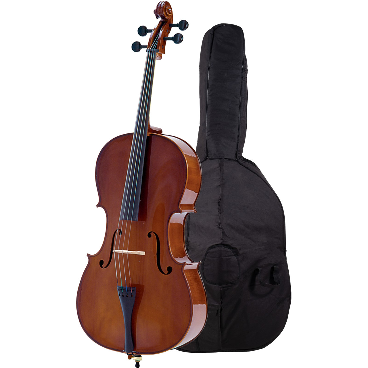 Palatino VC-450 Allegro Hand-Carved Cello Outfit with Case and Bow