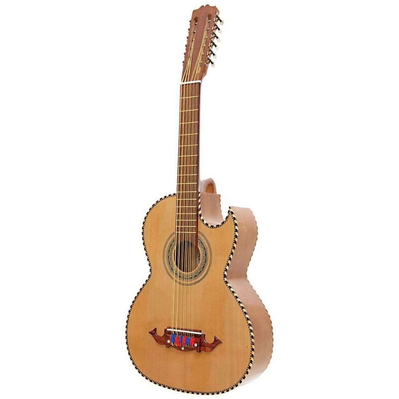 paracho elite guitars victoria 12 string bajo sexto natural