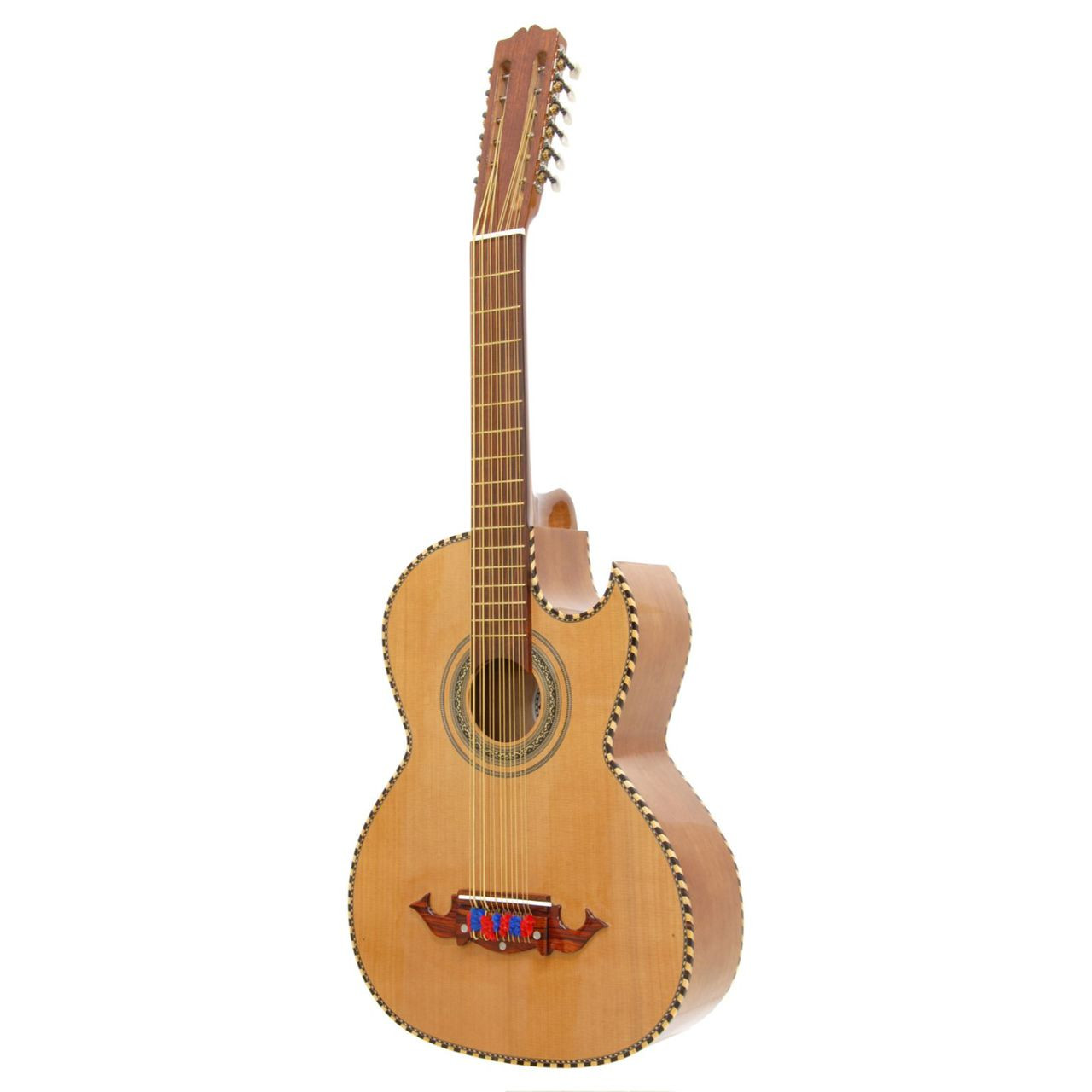 Paracho Elite Victoria Solid Cedar Top 12 String Bajo Sexto Guitar