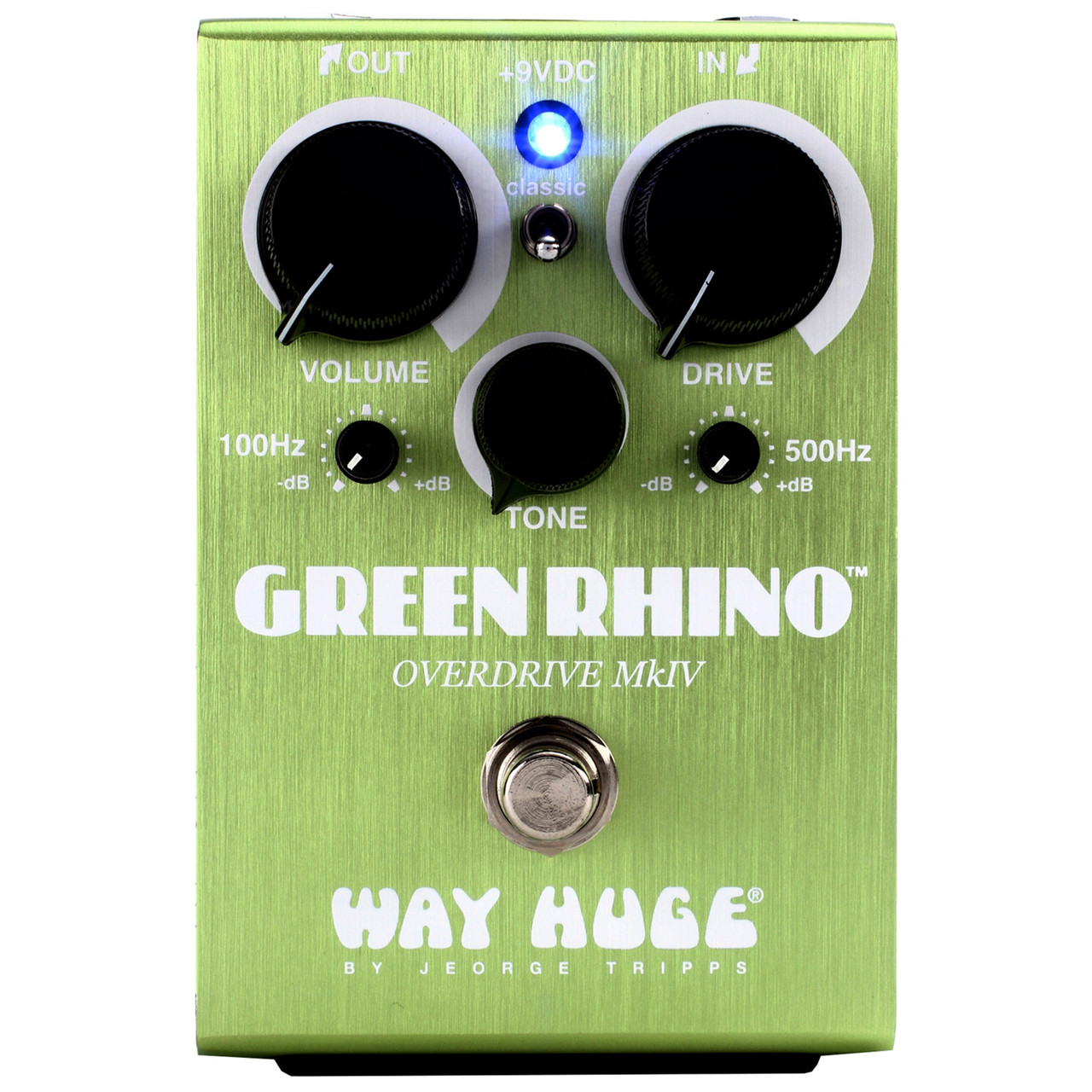 Way Huge WHE207 Green Rhino Overdrive MKIV Guitar Effects Pedal