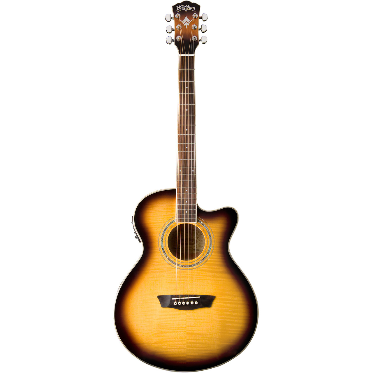 Washburn EA15ATB Festival Series Mini Jumbo Acoustic Electric