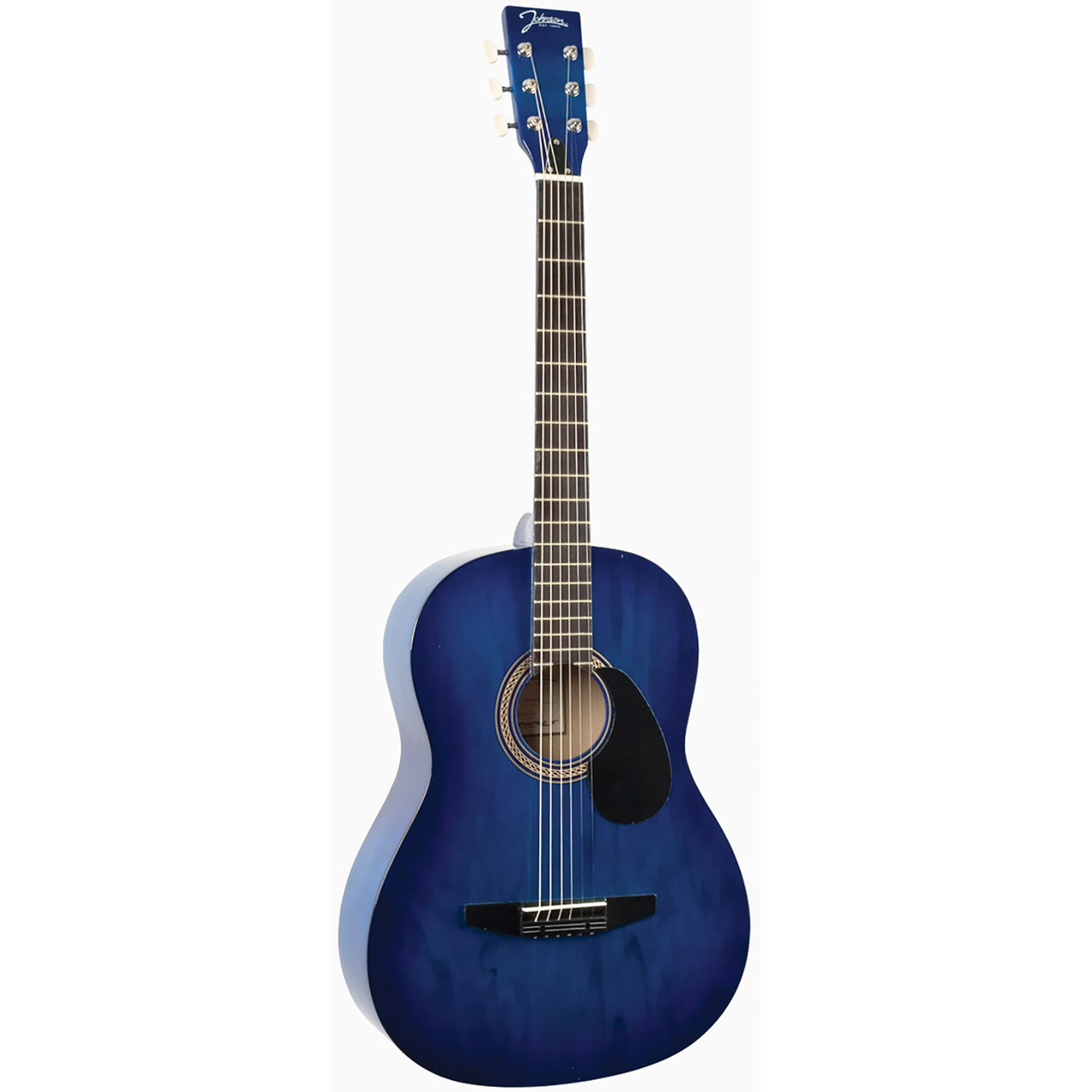 Johnson JG-100-BL Student Acoustic Guitar, Blue Burst