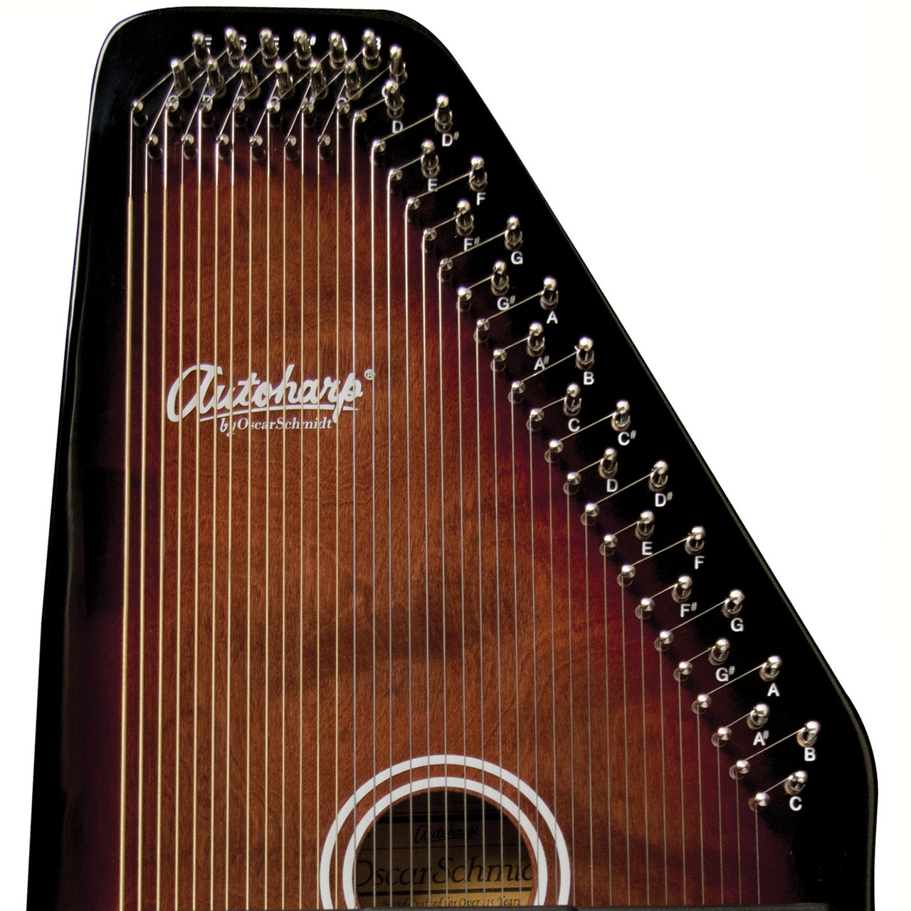 Oscar Schmidt OS21C 21 Chord Classic Autoharp, Tobacco Sunburst