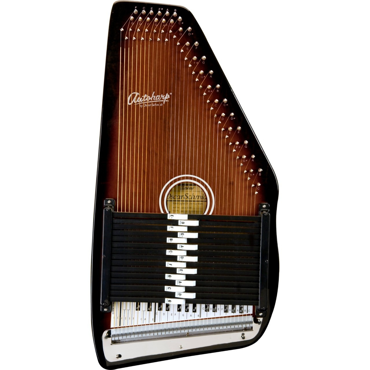 Oscar Schmidt OS15B Berkshire 15-Chord Autoharp, Tobacco Sunburst