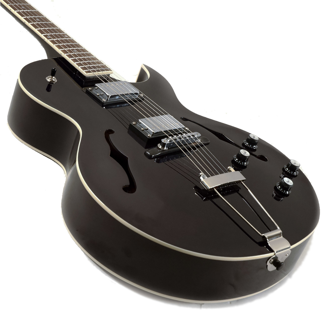 The Loar LH-280-CBK Archtop Cutaway Hollowbody Electric