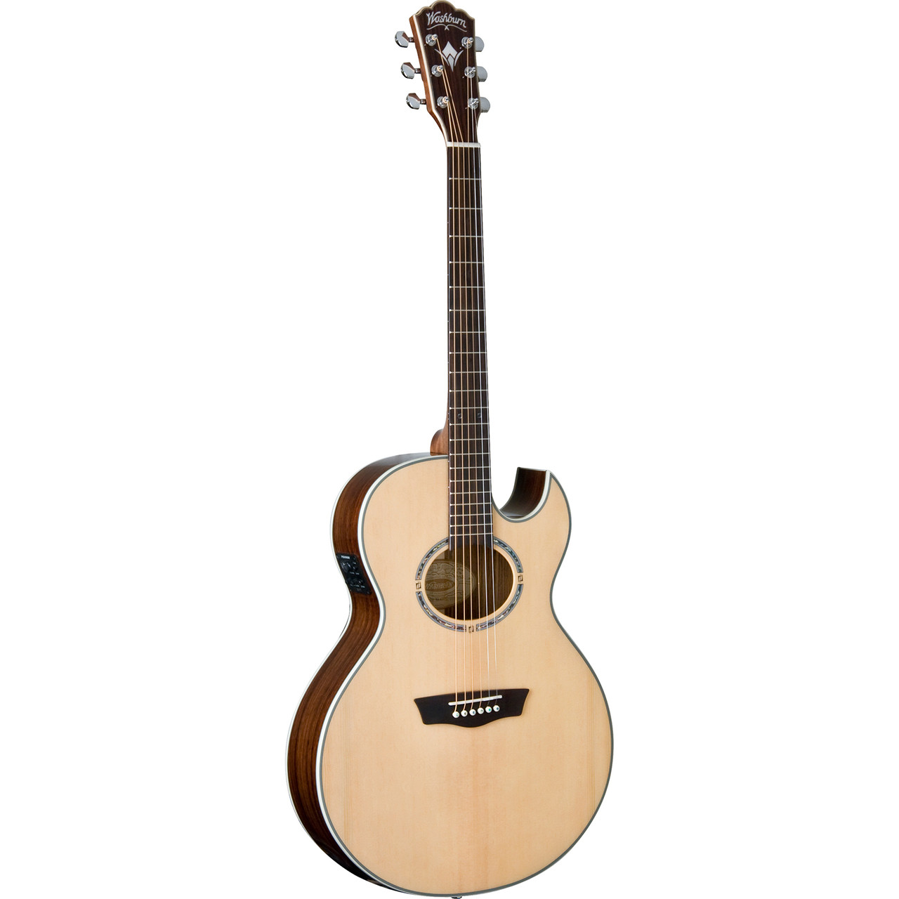 washburn thin body acoustic guitar