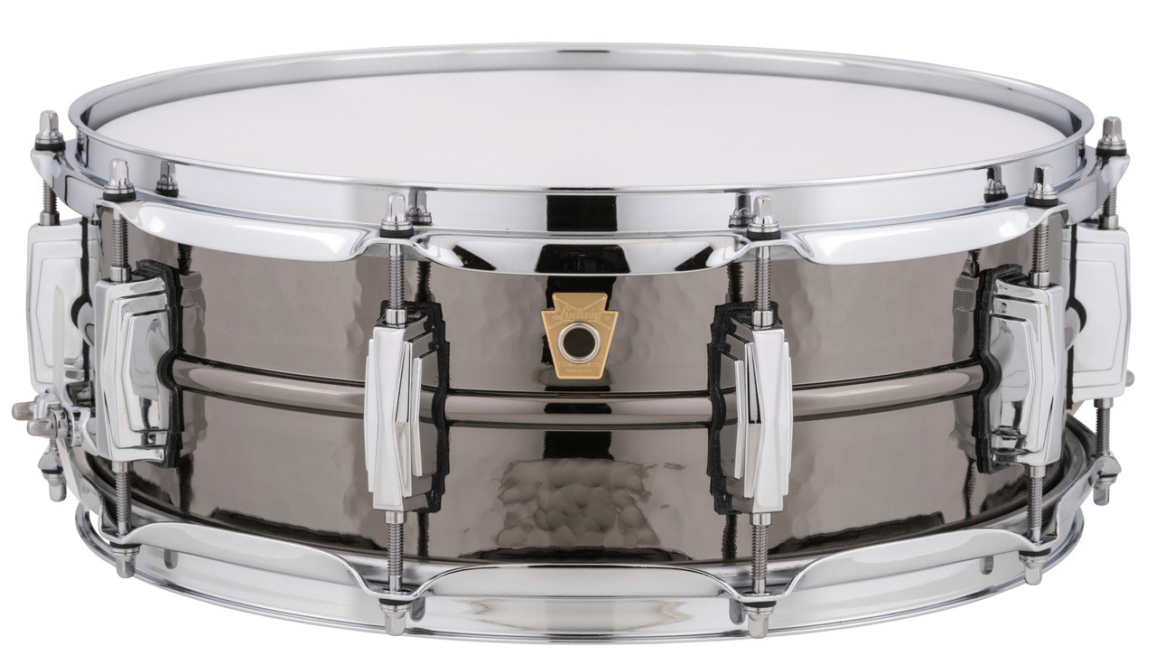 Ludwig LB416K Black Beauty Hammered Brass Shell Snare Drum, 5 x 14