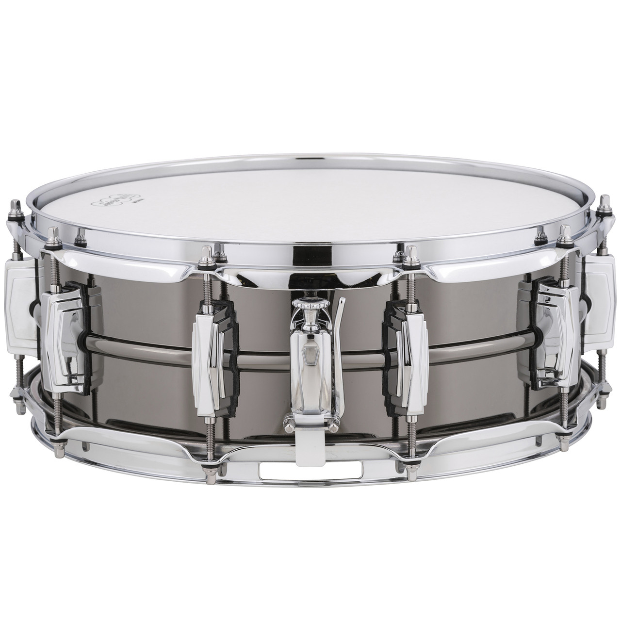 Ludwig USA LB416 Black Beauty 5x14 Snare Drum with Imperial Ludwig USA LB416 Black Beauty 5x14 Snare Drum with Imperial
