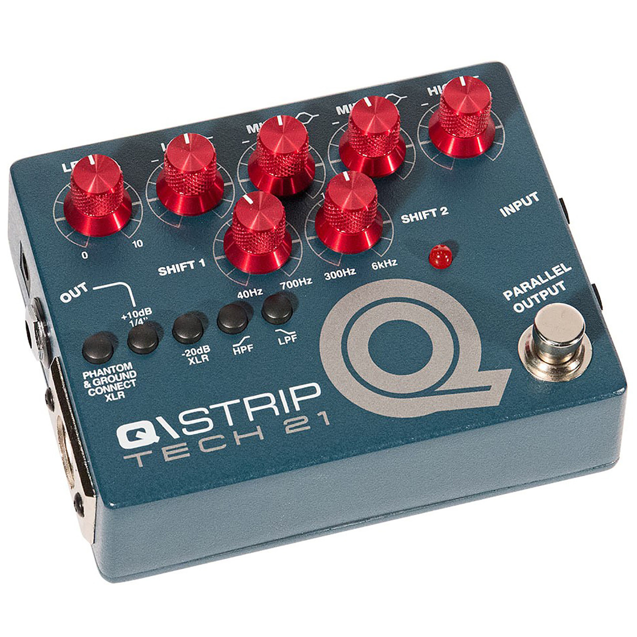 Tech 21 Q\STRIP Dual Parametric EQ Instrument DI Pedal, QST-R