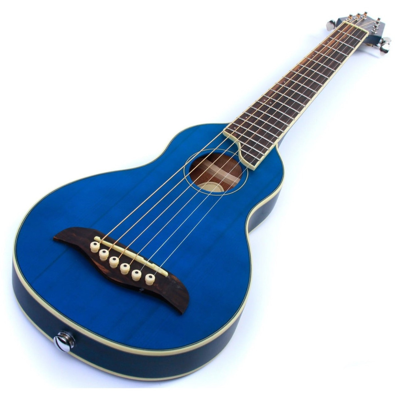Washburn Rover RO10STBLK Travel Acoustic Guitar with Gig Bag
