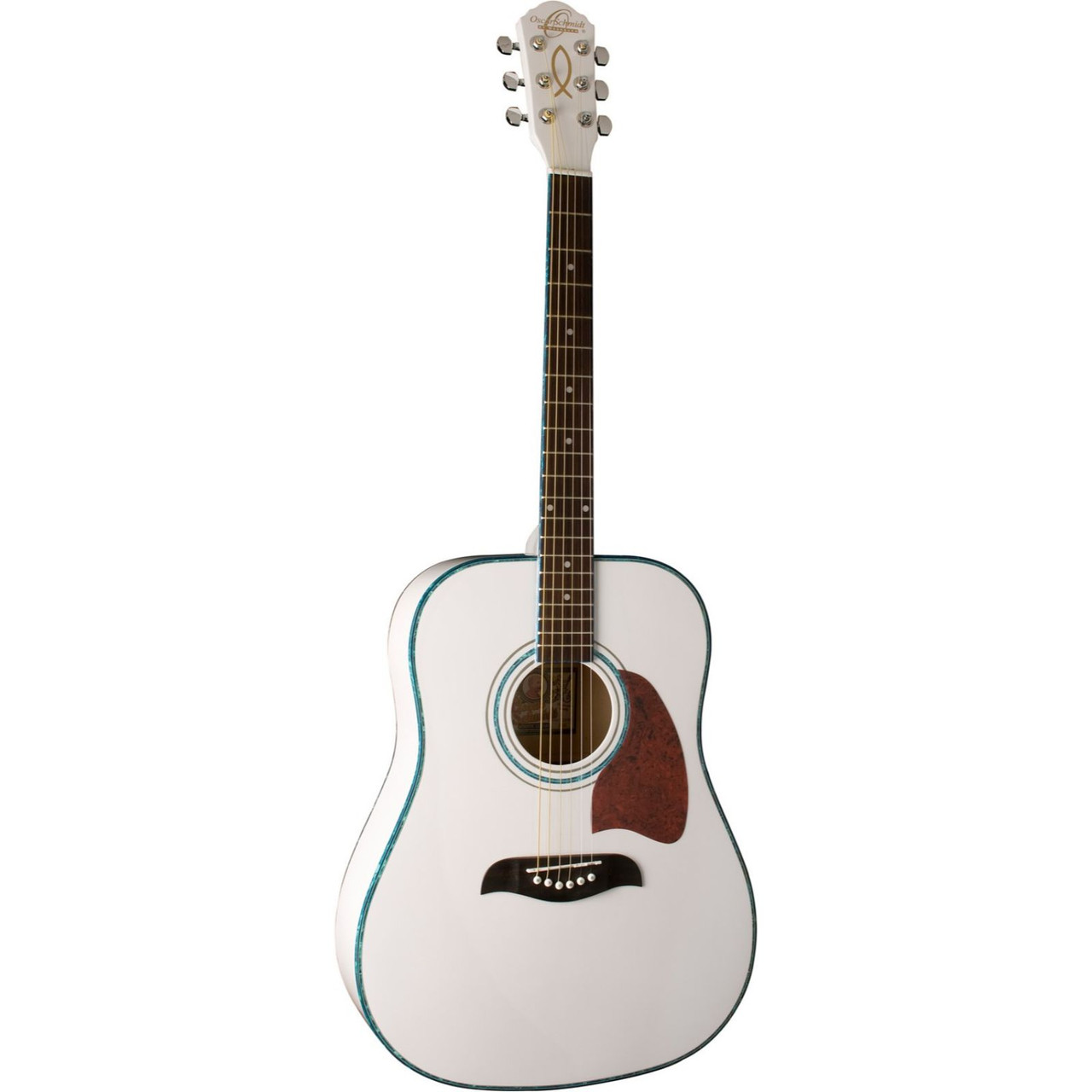 white washburn acoustic guitar