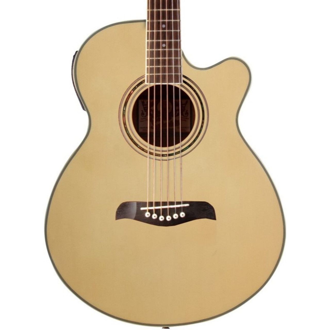 Oscar Schmidt OG10CE Concert Size Cutaway Acoustic Electric Guitar