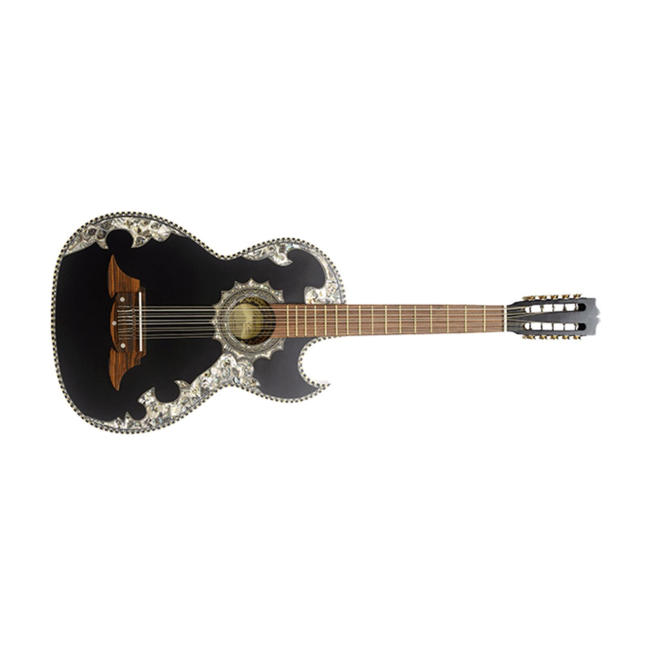 Paracho Elite NOVELLA 10-String Thin Body Bajo Quinto Acoustic 