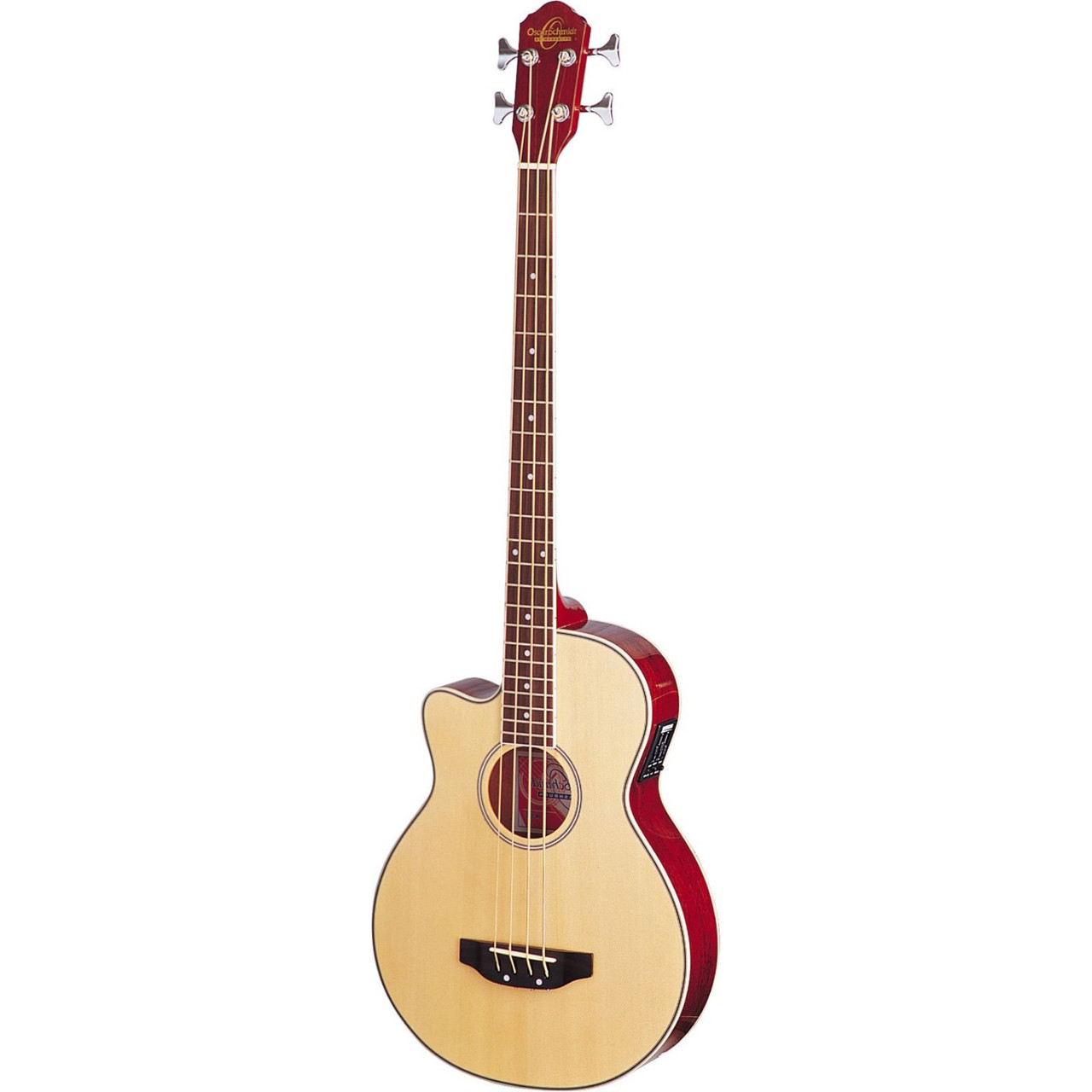 Oscar Schmidt OB100NLH Left-Handed 4-String Acoustic Electric Bass