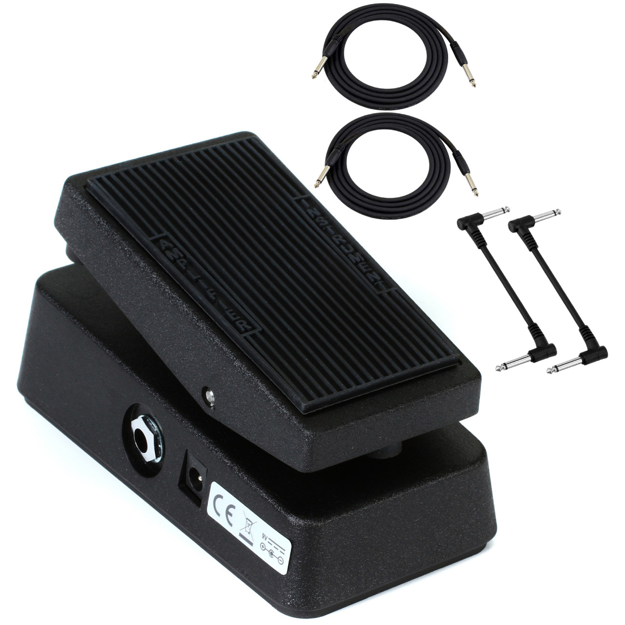 Dunlop CBM95 Cry Baby Mini Wah Pedal Bundle with Cables