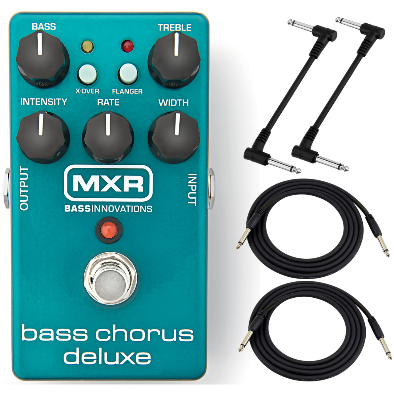 MXR M83 Bass Chorus Deluxe Effects Pedal Kit with 4 Free Cables