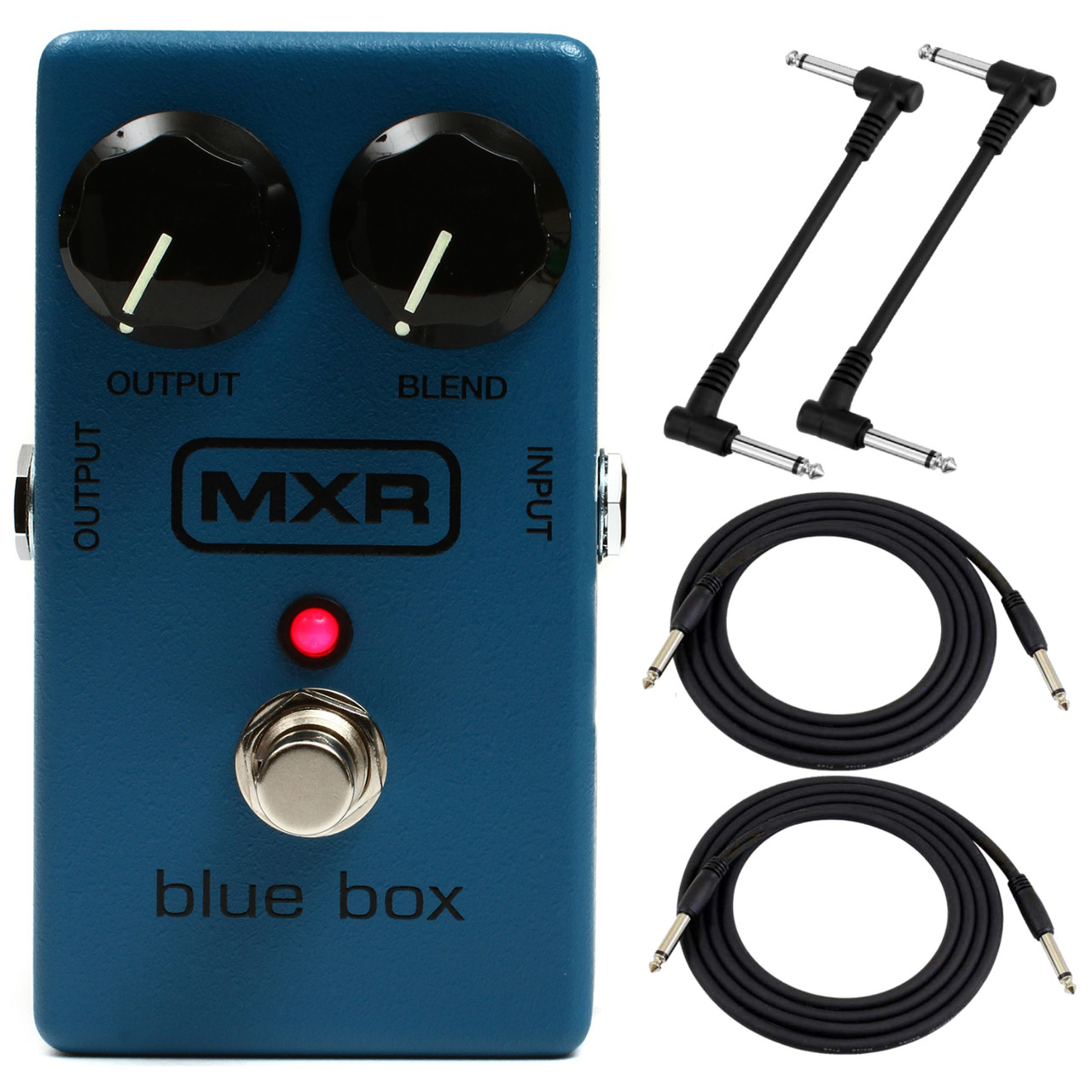 MXR M103 Blue Box Octave Fuzz Effects Pedal with Cables