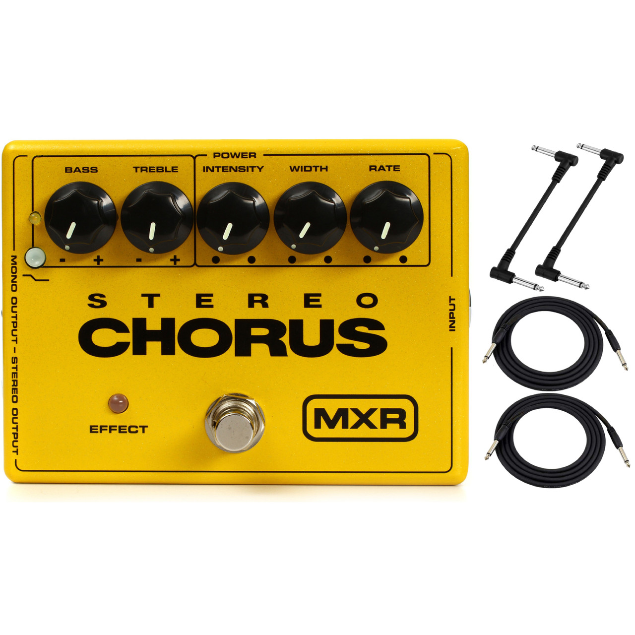 MXR M134 Stereo Chorus Guitar Effects Pedal with Cables