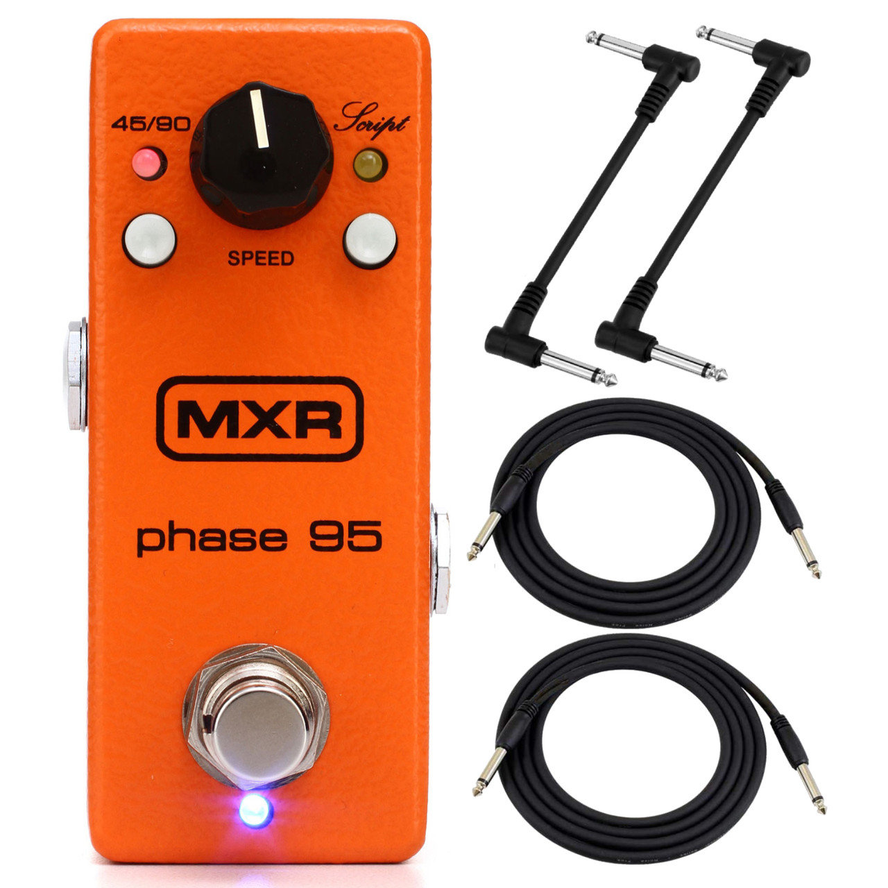 MXR M290 Phase 95 Mini Phaser Guitar Effects Pedal with Cables