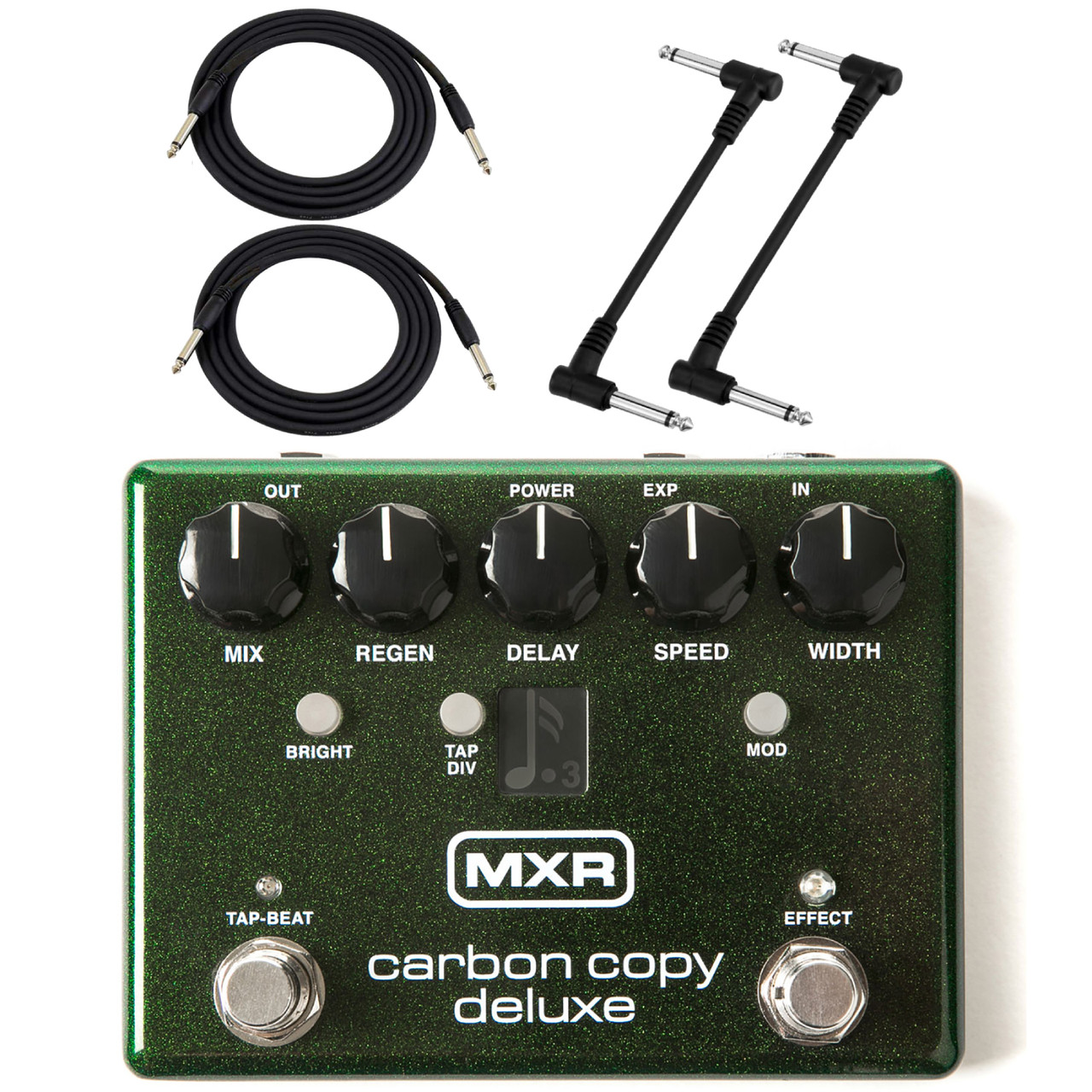 MXR M292 Carbon Copy Deluxe Analog Delay Guitar Effects Pedal with Cables