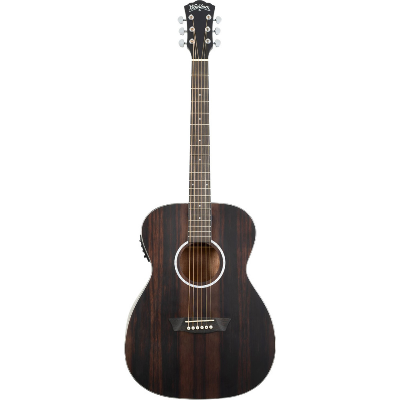 Washburn DFEFE Deep Forest Ebony FE Folk Body Acoustic Electric