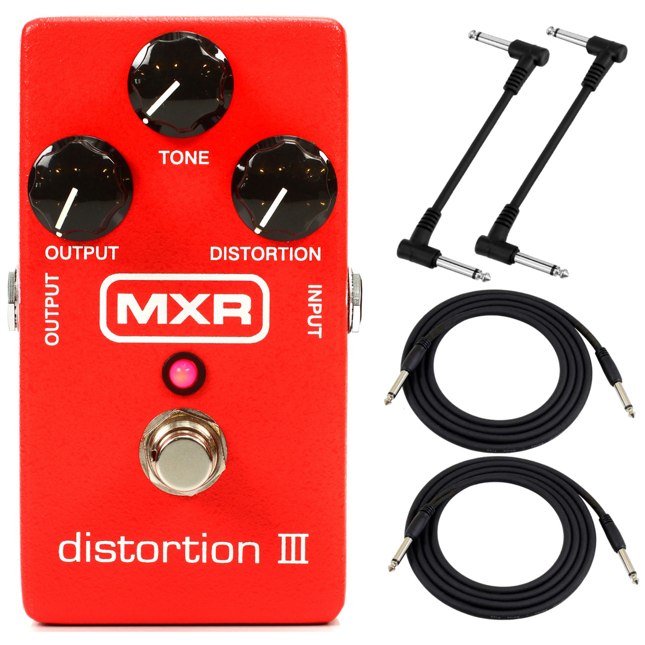 Dunlop MXR M115 Distortion III Guitar Effects Pedal with Cables