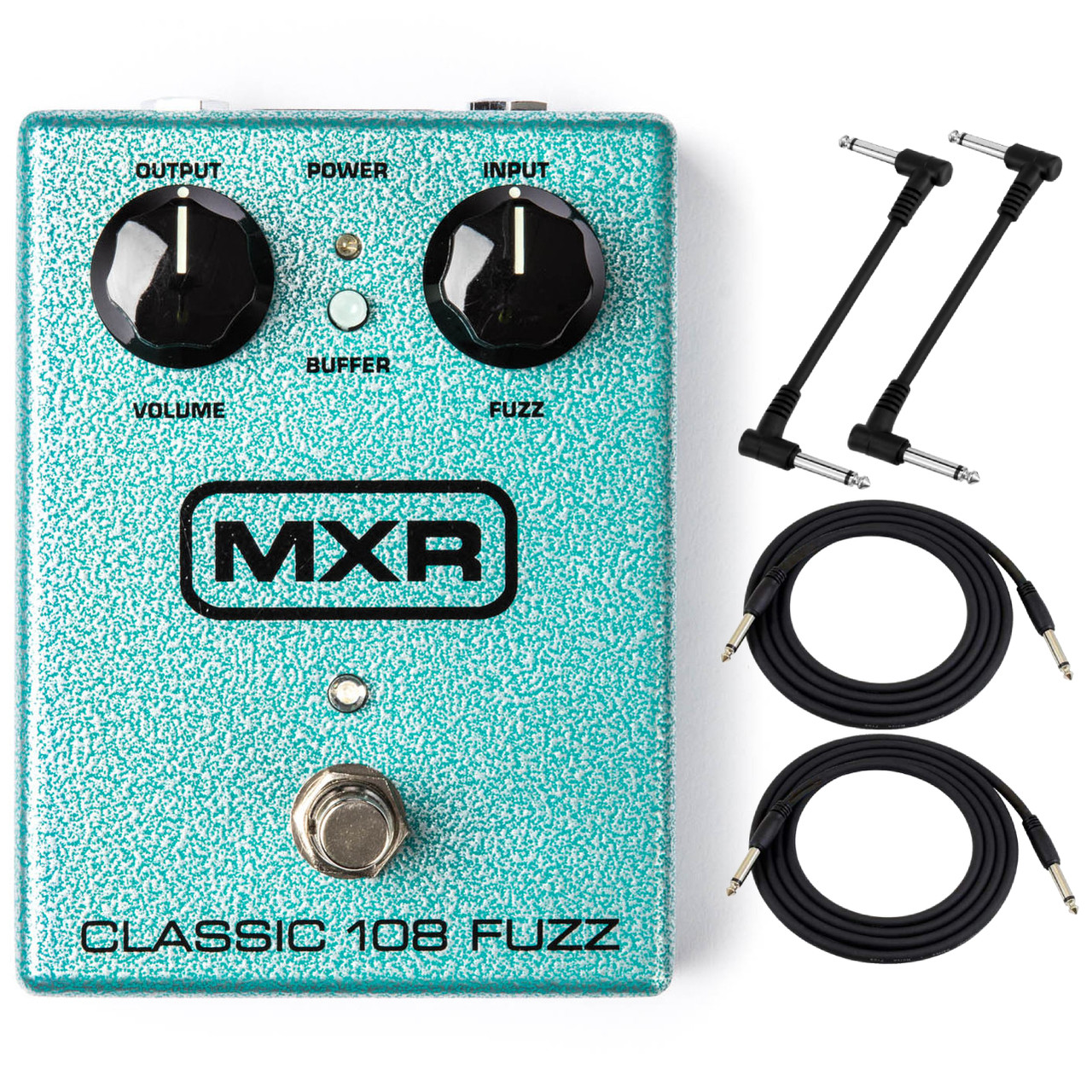 Dunlop MXR M173 Classic 108 Fuzz Effects Pedal with Cables