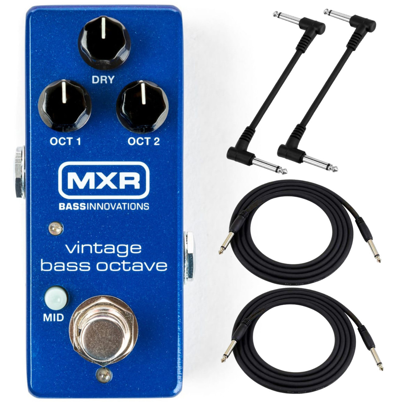 MXR M280 Vintage Bass Octave Mini Effects Pedal with Cables