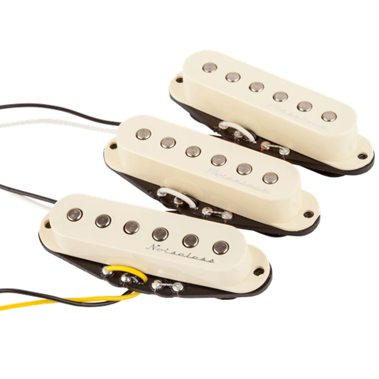 Fender Hot Noiseless Strat Pickups, Set of 3, Aged White (099-2105