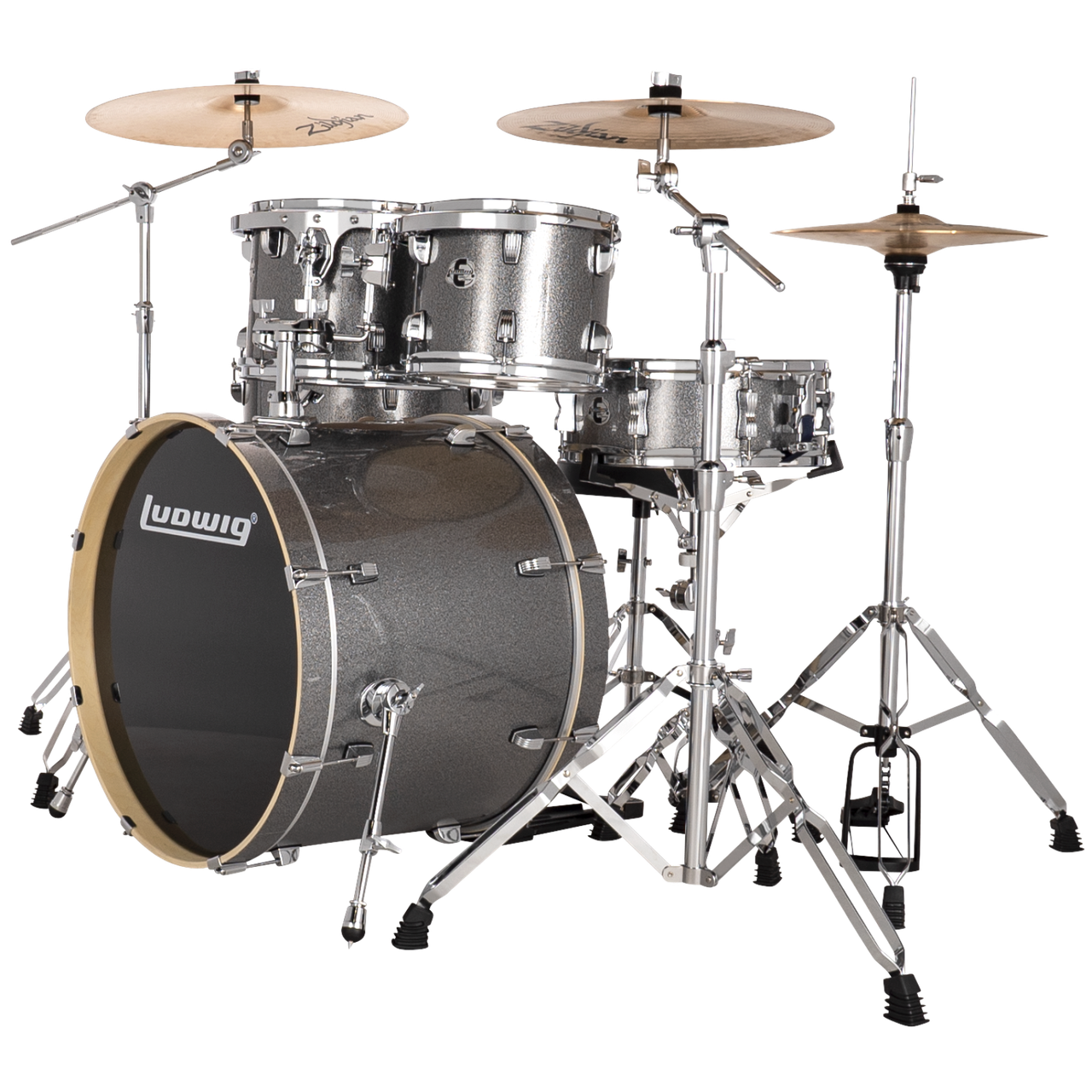 Ludwig LE622028 Element Evolution 6-Piece Drum Set with Zildjian