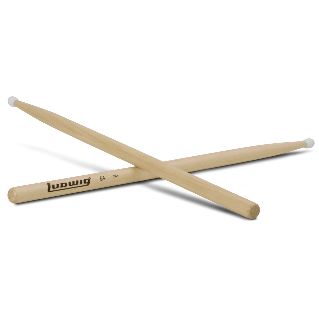 Ludwig 5A Nylon Tip Hickory Drumsticks (LV5AN )